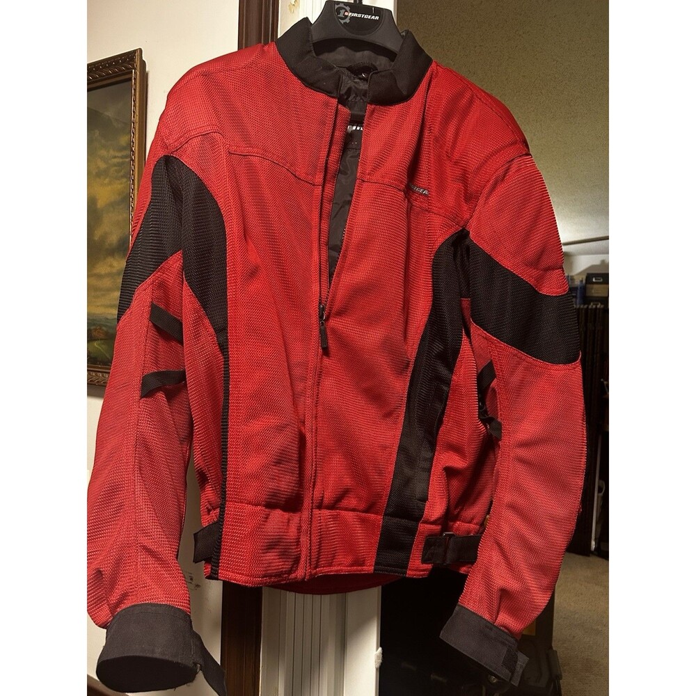 Firstgear Mens High Performance Textile Collection Hypertex Jacket Red Size XLT